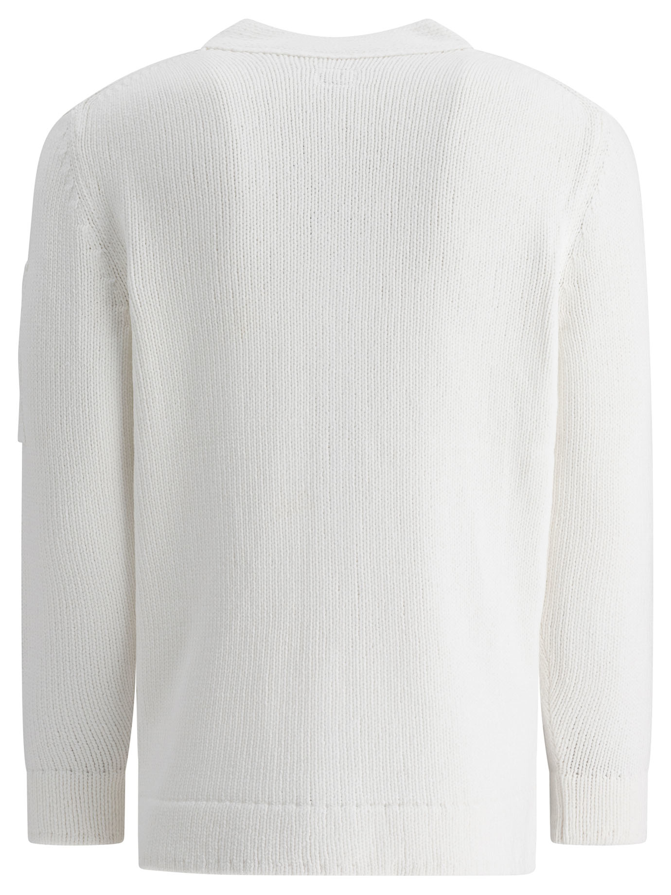 C.P. COMPANY White Chenille cardigan